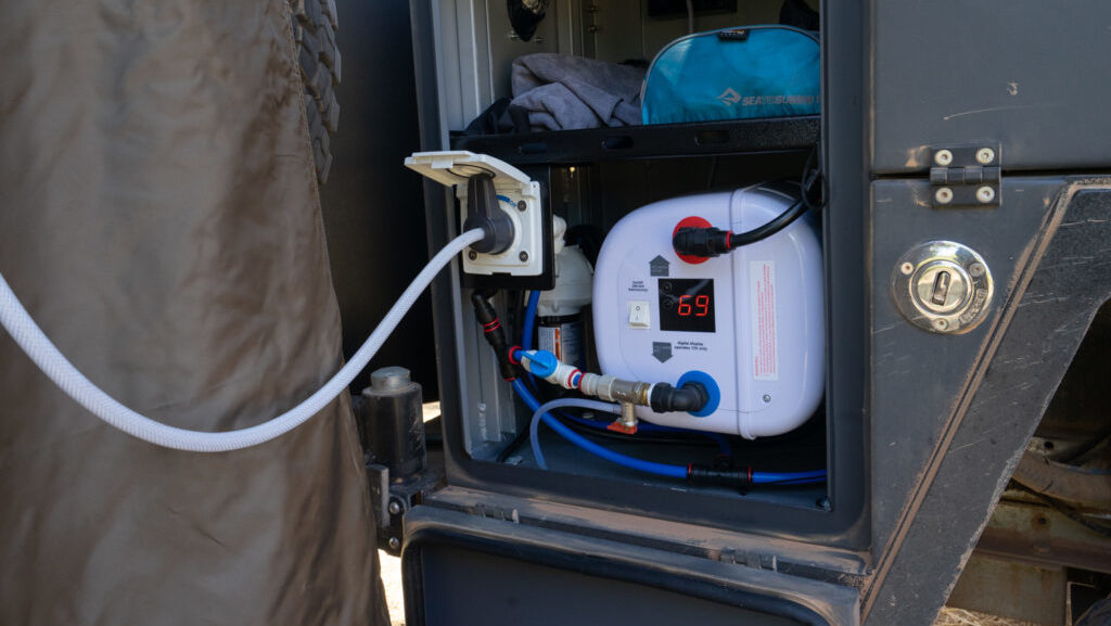 Adventure Curated reviews* our Duoetto MK2 12V/240V electric water heater