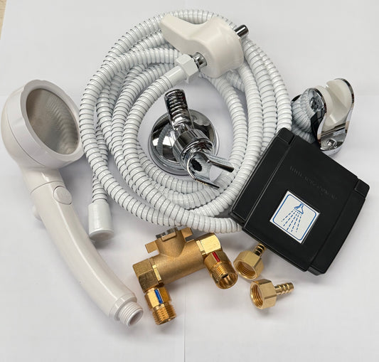 Black lid with 3 Mtr white hose