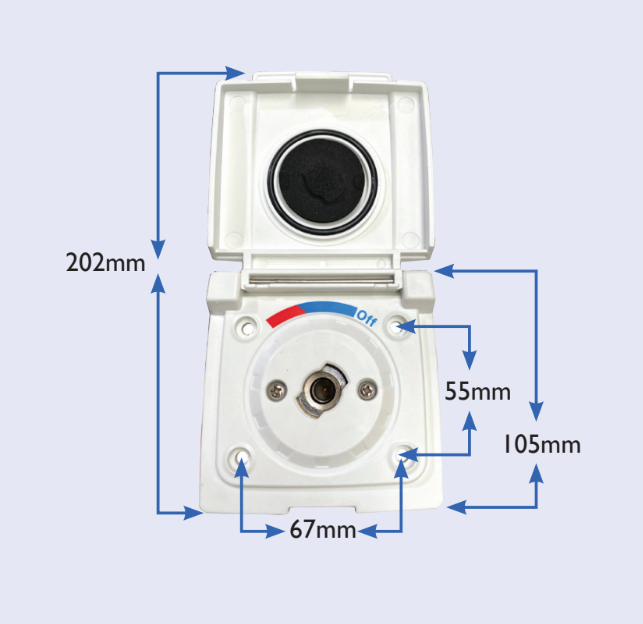 EZY RV Exterior Shower Outlet