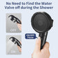 Showerhead with an On/off function and a Three position water spray Head Black or White